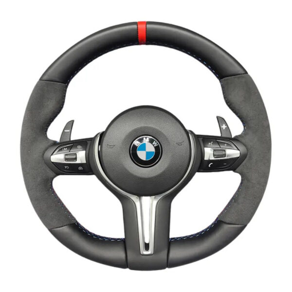 BMW Plug and Play M performance alcantara Steering Wheel For BMW f46 f48 f34 f87 f80 f07 f23 f06 f34 f30 f21 f11 f06 f13 m3 m2 m4