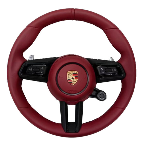 Upgrade Volant Lenkrad Full Leather Steering Wheel for Porsche 911 Boxster 987 996 GT2 Cayenne 957 958 Cayman 981 Panamera Macan ﻿