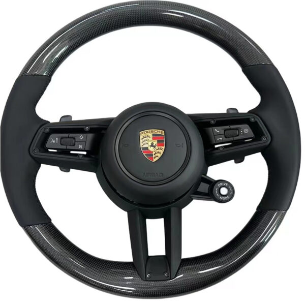 Porsche Carbon Fiber Steering Wheel For Porsche Panamera Macan Cayenne Steering Wheel Taycan 718 Cayman GT4 RS Carrera 911 GT3 RS 992